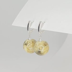 Auskarai LIGHT MARBLE BUBBLES